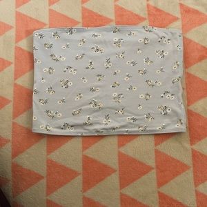 Hollister flower print tube top
